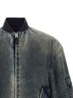 Gray Polyester Bomber