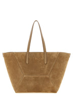 Brown Calfskin Shoulder Bag