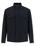 Blue Polyester Jacket