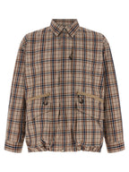 Beige Cotton Full-Length Jacket
