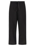 Black Cotton Chino Pants