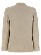 Beige Linen Blazer