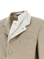 Beige Linen Blazer