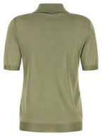 Bicolor Viscose Polo Shirt