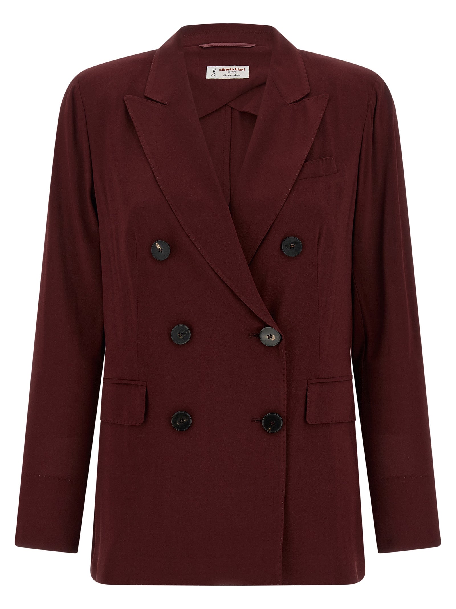 Bordeaux Viscose Blazer