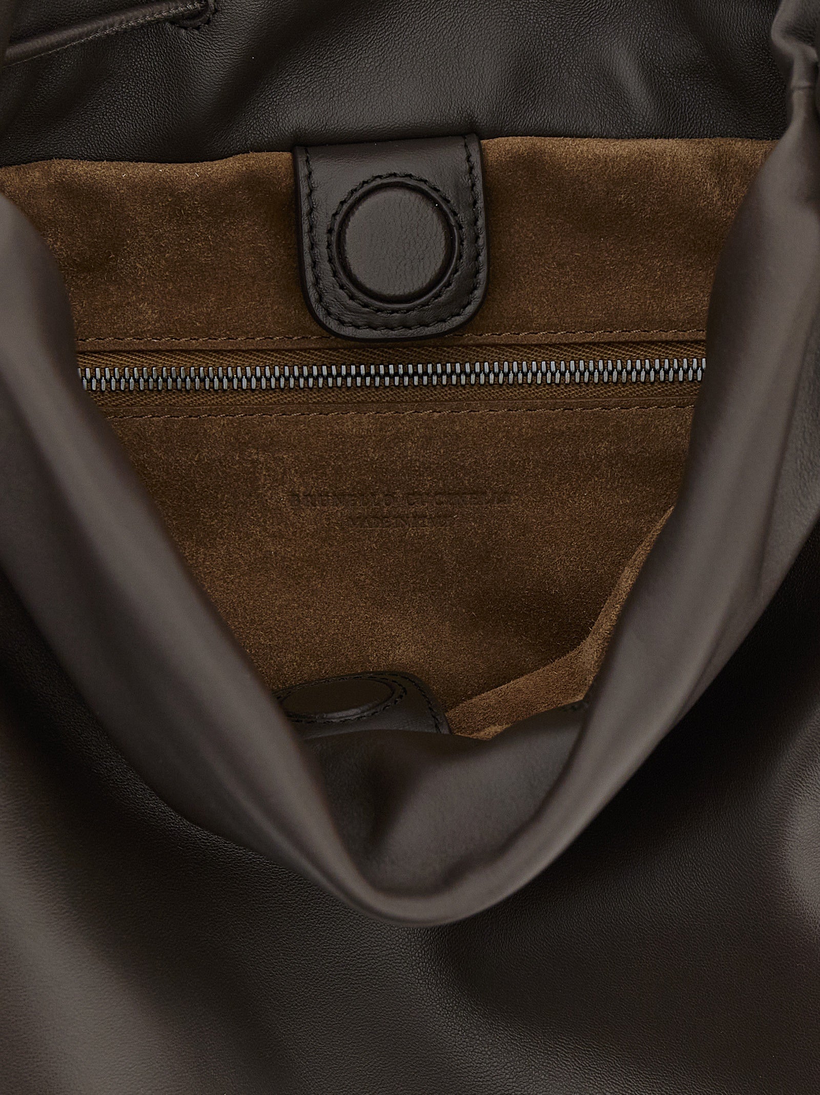 Brown Lamb Leather Handbag