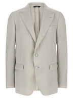 Gray Virgin Wool Blazer