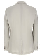 Gray Virgin Wool Blazer