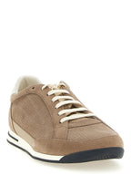 Beige Calfskin Low Top Sneakers