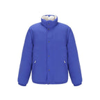 Blue Polyamide Full-Length Jacket