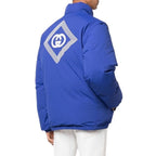 Blue Polyamide Full-Length Jacket