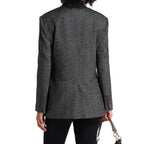 Black Elastane Blazer