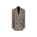 Brown Alpaca Leather Blazer