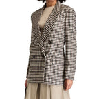 Brown Alpaca Leather Blazer