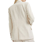 White Cotton Blazer