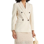 White Cotton Blazer