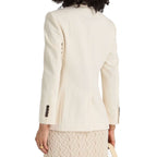 White Cotton Blazer