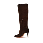 Brown Calf Leather Bos Taurus High Heel Boots