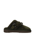 Green Leather Slippers