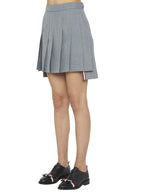 Gray Wool Long Skirt