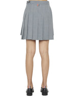 Gray Wool Long Skirt