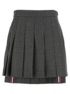 Gray Wool Long Skirt