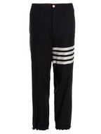 Blue Wool Athletic Pants