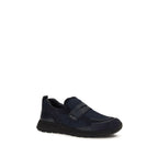 Blue Calf Leather Bos Taurus Athletic Sneakers
