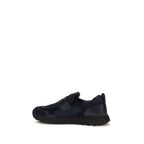 Blue Calf Leather Bos Taurus Athletic Sneakers