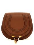 Brown Lamb Leather Crossbody Bag