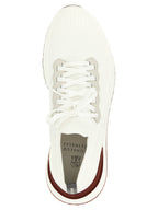 White Polyethylene Athletic Sneakers
