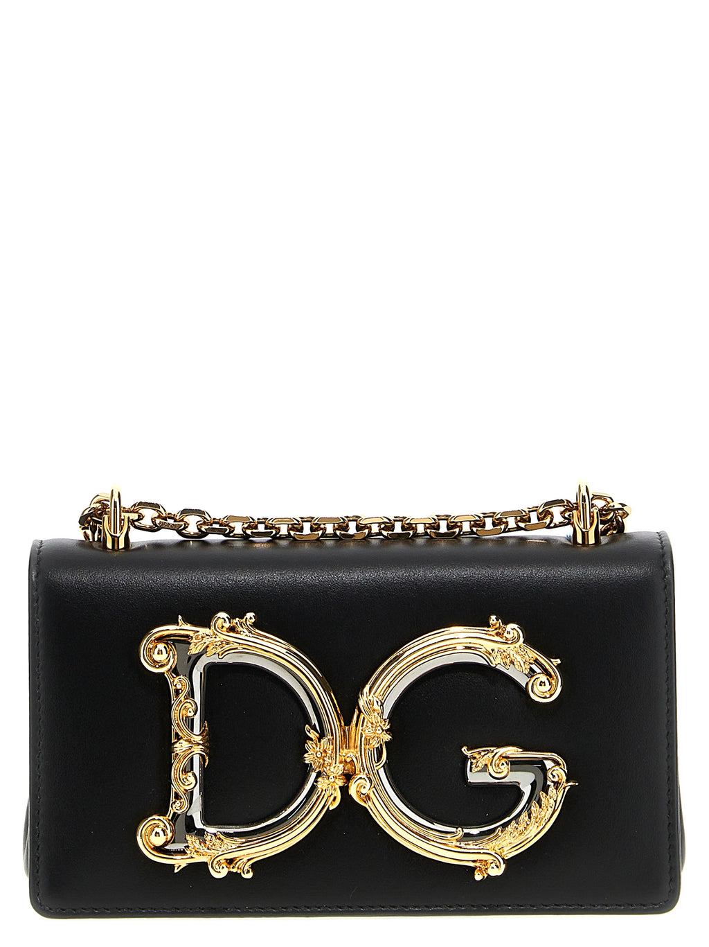 Black Calfskin Crossbody Bag