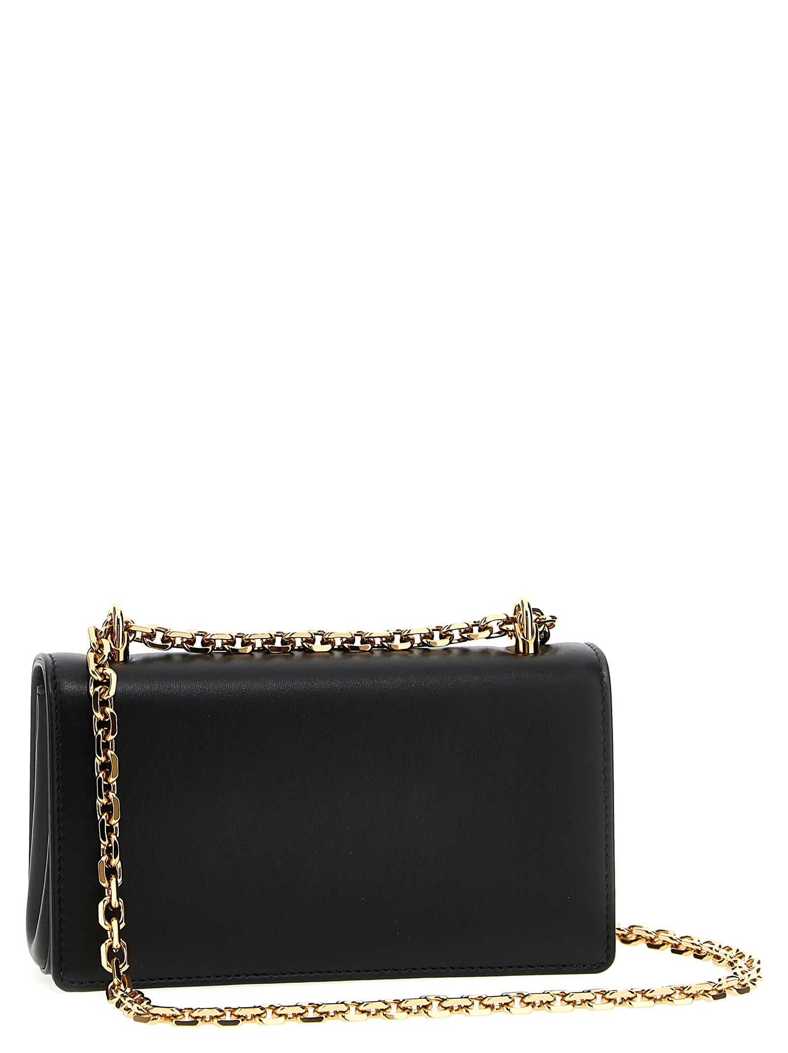Black Calfskin Crossbody Bag