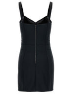 Black Polyester Short Dress
