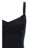 Black Polyester Short Dress