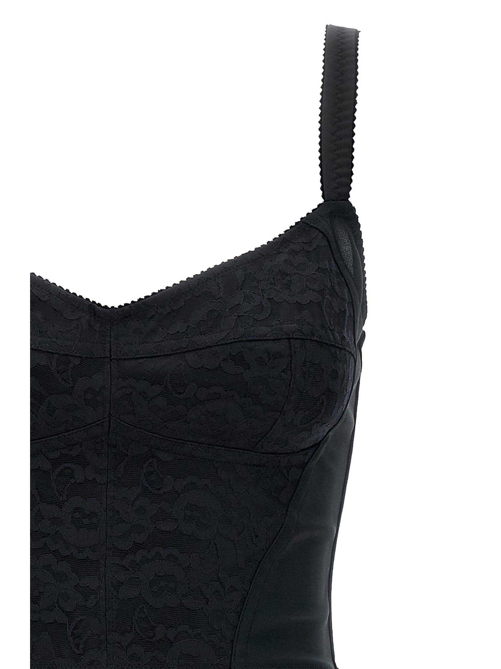 Black Polyester Short Dress