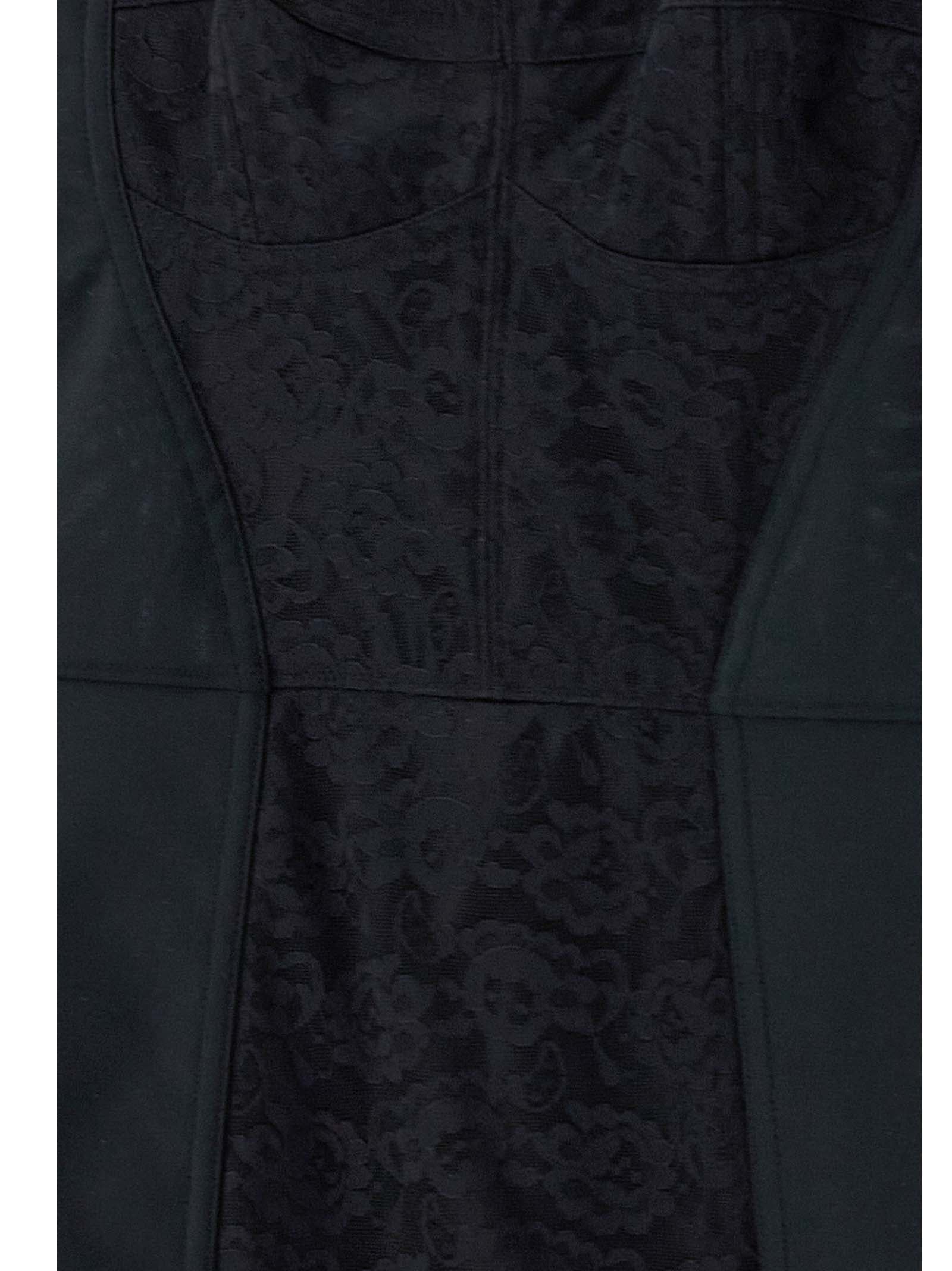 Black Polyester Short Dress