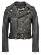 Black Cowhide Leather Jacket