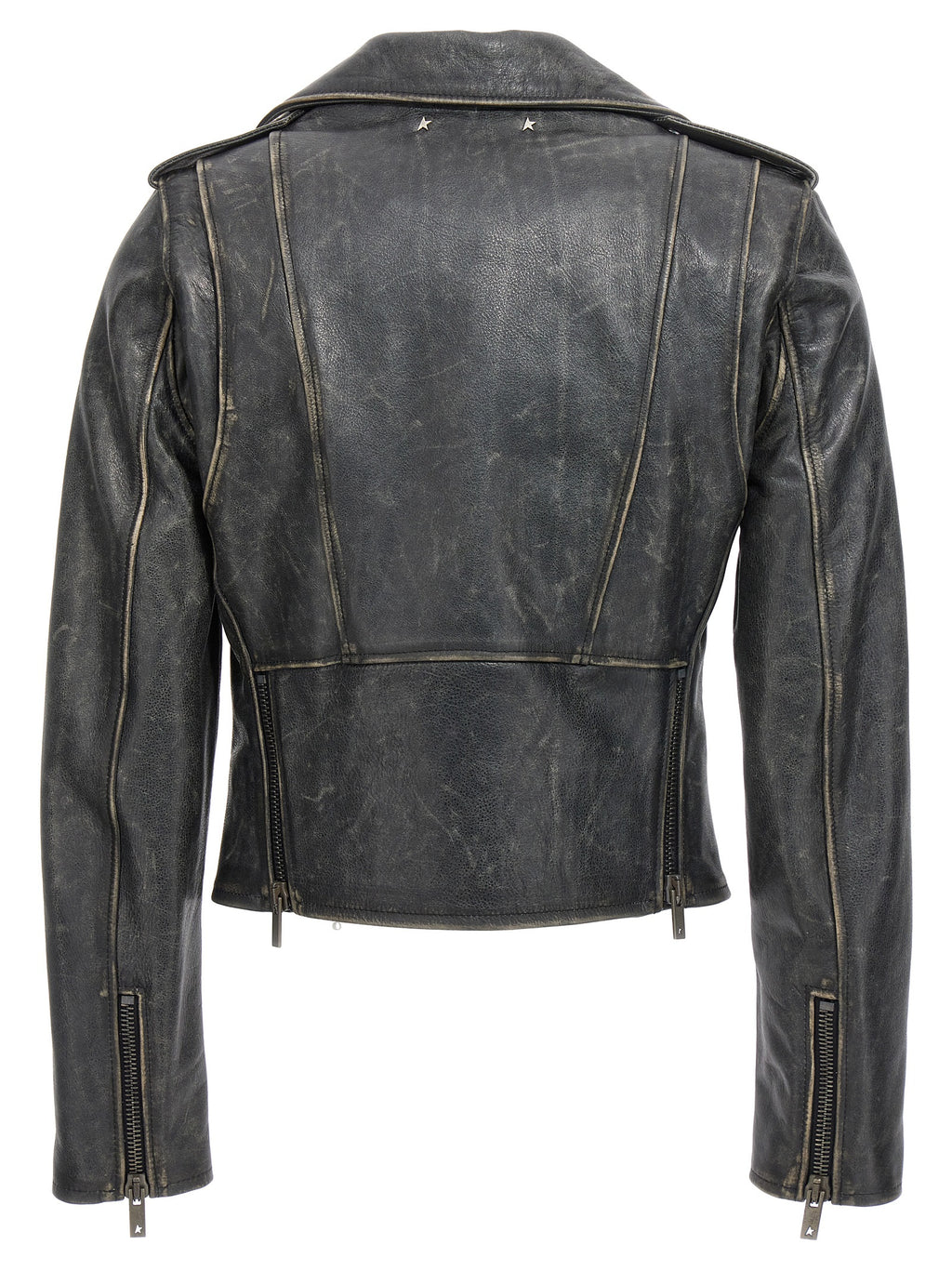 Black Cowhide Leather Jacket