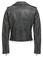 Black Cowhide Leather Jacket