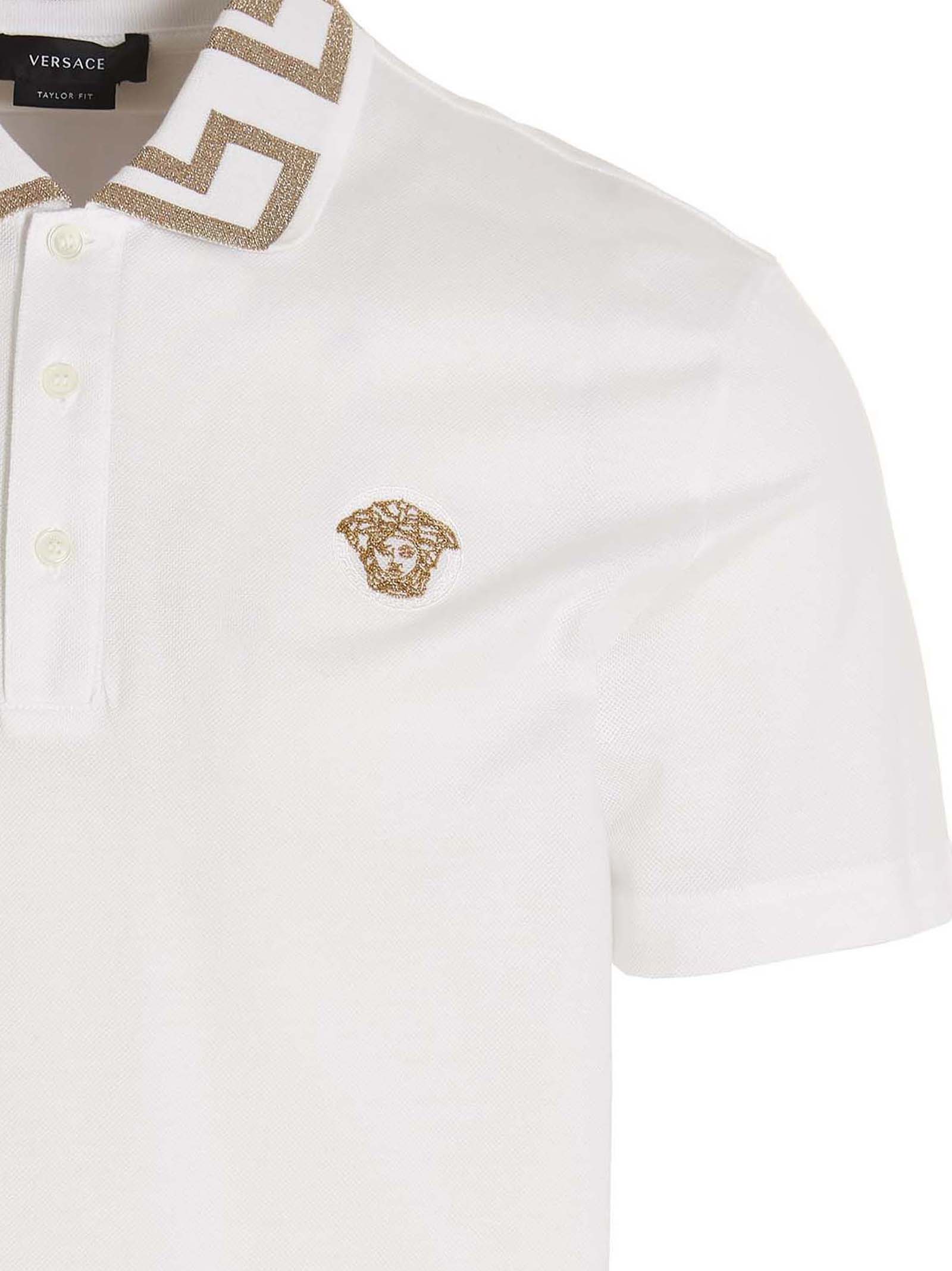White Cotton Polo Shirt