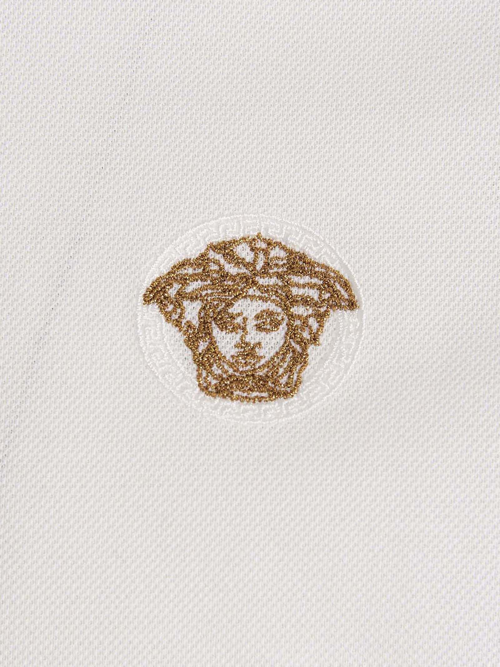 White Cotton Polo Shirt