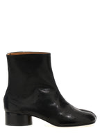 Black Lamb Leather Ankle Boots
