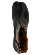 Black Lamb Leather Ankle Boots