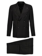 Black Virgin Wool Two-Piece Suit