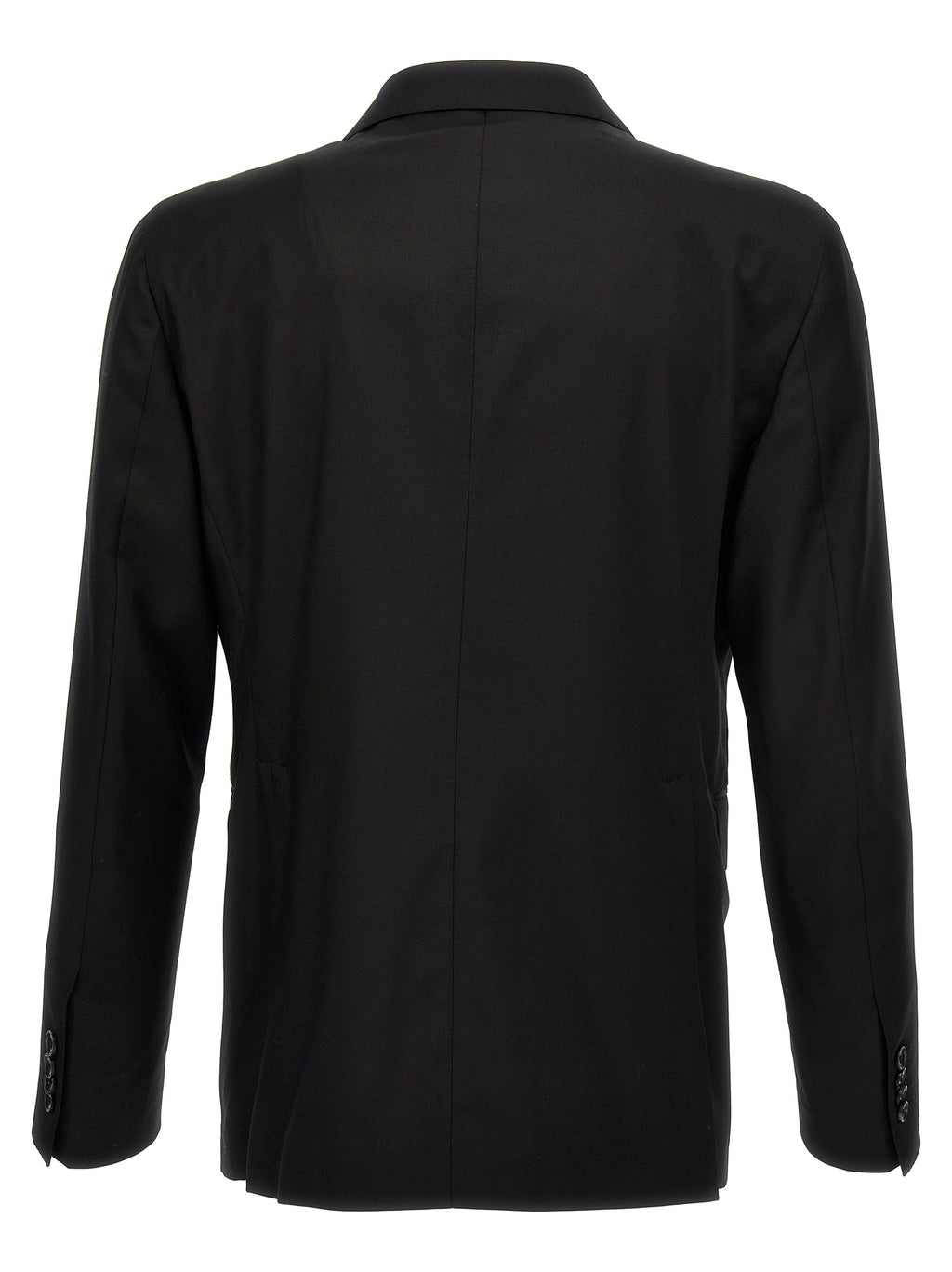 Black Virgin Wool Two-Piece Suit