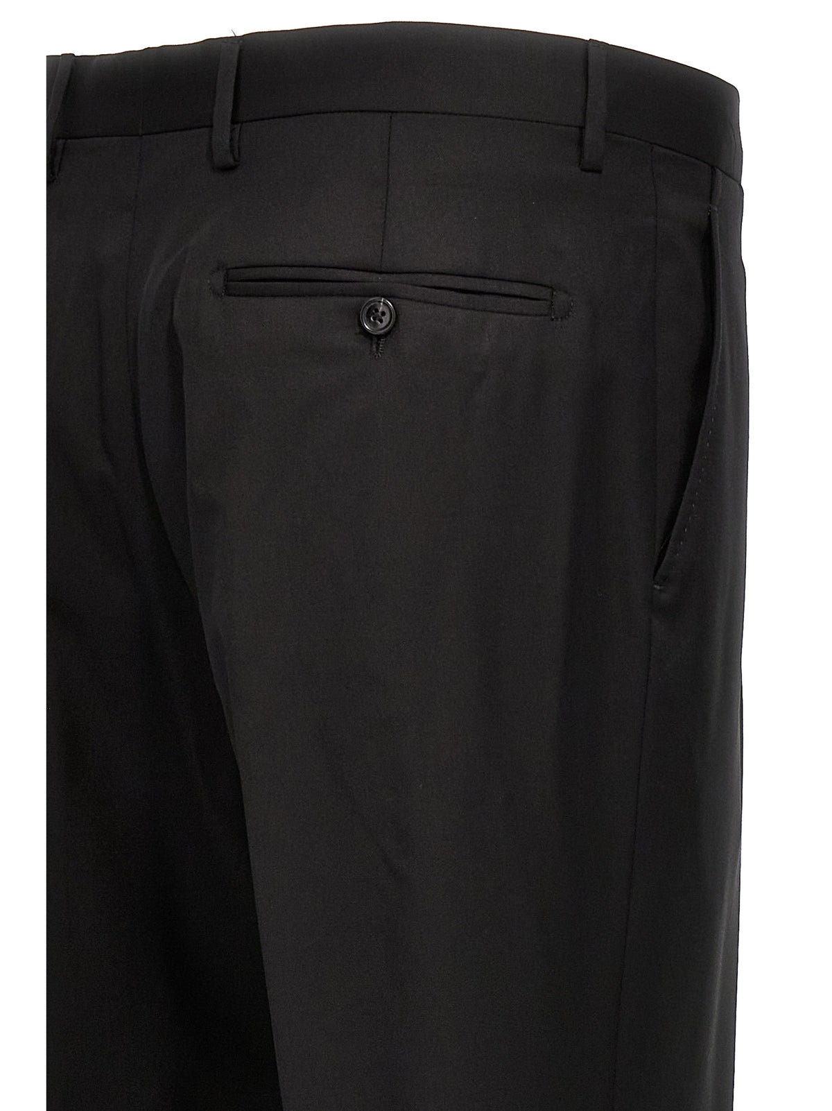Black Virgin Wool Two-Piece Suit