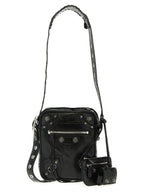 Black Lamb Leather Crossbody Bag