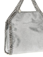 Silver Polyester Handbag