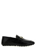 Black Lamb Leather Slip-On Loafers